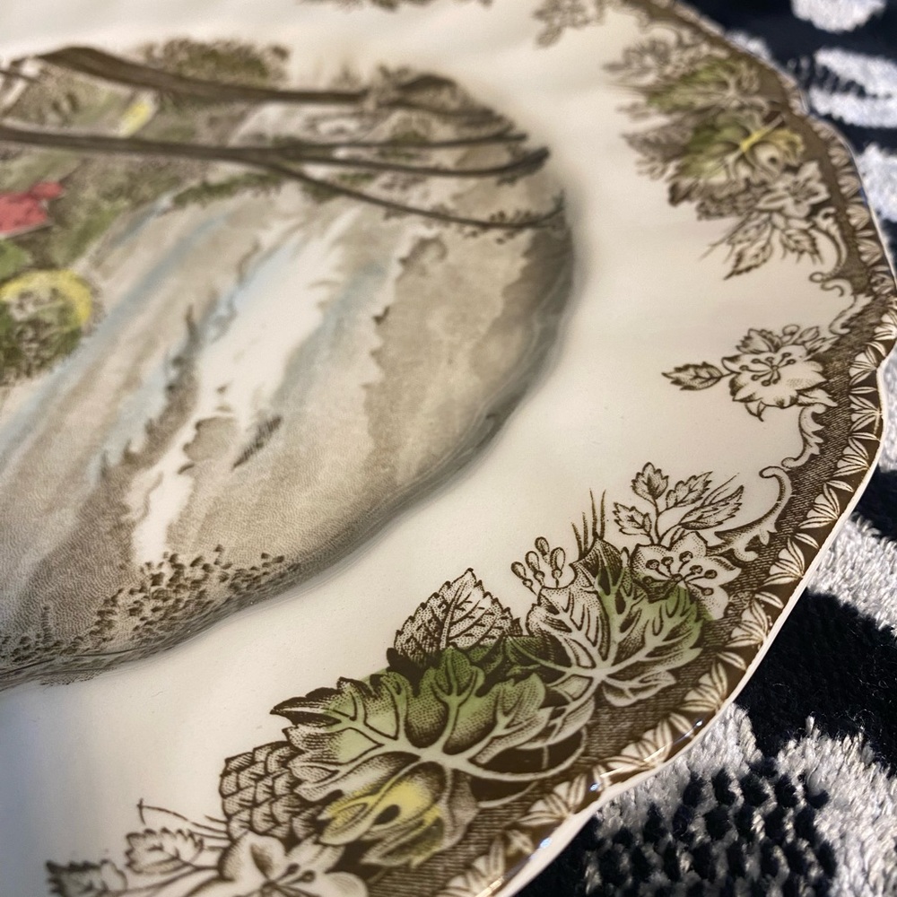 Johnson Brothers Friendly Village The Hayfield Dinner Plate Buffet Plate - Picture 3 of 4